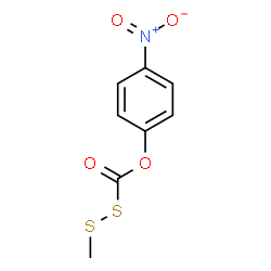 ChemSpider 2D Image | para-Nitrophenoxycarbonyl methyl disulfide | C8H7NO4S2