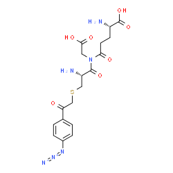 ChemSpider 2D Image | S-[2-(4-Azidophenyl)-2-oxoethyl]-L-cysteinyl-N-L-gamma-glutamylglycine | C18H22N6O7S