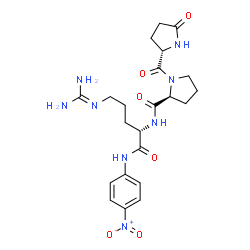 ChemSpider 2D Image | PYR-PRO-ARG-PNA | C22H30N8O6
