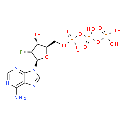ChemSpider 2D Image | 2’-Deoxy-2’-fluoroadenosine 5’-Triphosphate | C10H15FN5O12P3