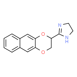 ChemSpider 2D Image | 2-(2,3-Dihydronaphtho[2,3-b][1,4]dioxin-2-yl)-4,5-dihydro-1H-imidazole | C15H14N2O2