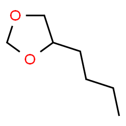 ChemSpider 2D Image | 4-Butyl-1,3-dioxolane | C7H14O2