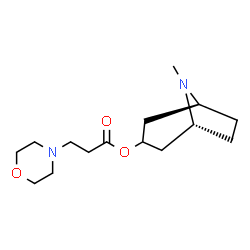 ChemSpider 2D Image | (1R,5S)-8-Methyl-8-azabicyclo[3.2.1]oct-3-yl 3-(4-morpholinyl)propanoate | C15H26N2O3