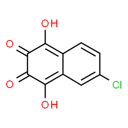 ChemSpider 2D Image | 6-Chloro-1,4-dihydroxy-2,3-naphthalenedione | C10H5ClO4