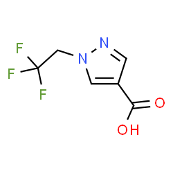 ChemSpider 2D Image | 1-(2,2,2-Trifluoroethyl)pyrazole-4-carboxylic acid | C6H5F3N2O2