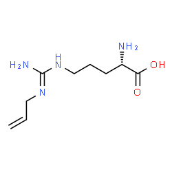 ChemSpider 2D Image | N~5~-(N'-Allylcarbamimidoyl)-L-ornithine | C9H18N4O2