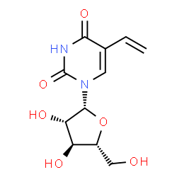 ChemSpider 2D Image | 1-(beta-D-Arabinofuranosyl)-5-vinyl-2,4(1H,3H)-pyrimidinedione | C11H14N2O6
