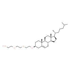 ChemSpider 2D Image | 2-(2-{2-[(3beta)-Cholest-5-en-3-yloxy]ethoxy}ethoxy)ethanol | C33H58O4
