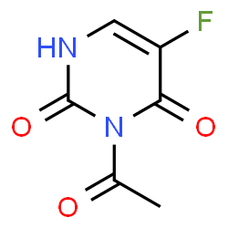 ChemSpider 2D Image | 3-Acetyl-5-fluoro-2,4(1H,3H)-pyrimidinedione | C6H5FN2O3
