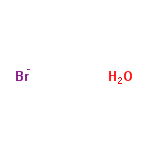 InChI=1/BrH.H2O/h1H;1H2/p-1