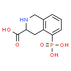 ChemSpider 2D Image | 5-Phosphono-1,2,3,4-tetrahydro-3-isoquinolinecarboxylic acid | C10H12NO5P