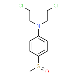 ChemSpider 2D Image | N,N-Bis(2-chloroethyl)-4-(methylsulfinyl)aniline | C11H15Cl2NOS