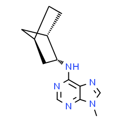 ChemSpider 2D Image | N-[(1S,2R,4R)-Bicyclo[2.2.1]hept-2-yl]-9-methyl-9H-purin-6-amine | C13H17N5