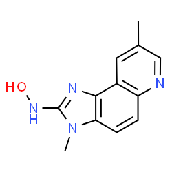ChemSpider 2D Image | N-Hydroxy-3,8-dimethyl-3H-imidazo[4,5-f]quinolin-2-amine | C12H12N4O