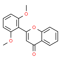 ChemSpider 2D Image | 2-(2,6-Dimethoxyphenyl)-4H-chromen-4-one | C17H14O4