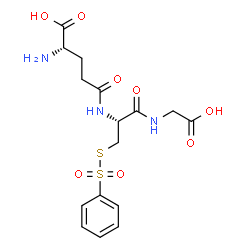 ChemSpider 2D Image | L-gamma-Glutamyl-3-[(phenylsulfonyl)sulfanyl]-L-alanylglycine | C16H21N3O8S2