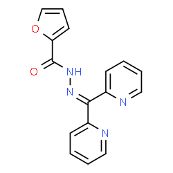 ChemSpider 2D Image | N'-(Di-2-pyridinylmethylene)-2-furohydrazide | C16H12N4O2
