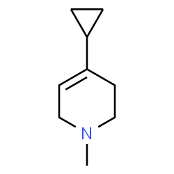 ChemSpider 2D Image | 4-Cyclopropyl-1,2,3,6-tetrahydro-1-methylpyridine | C9H15N