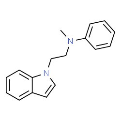 ChemSpider 2D Image | N-[2-(1H-Indol-1-yl)ethyl]-N-methylaniline | C17H18N2