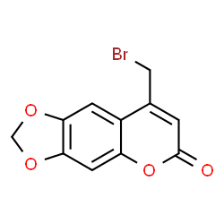 ChemSpider 2D Image | 8-(Bromomethyl)-6H-[1,3]dioxolo[4,5-g]chromen-6-one | C11H7BrO4