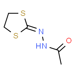 ChemSpider 2D Image | N'-(1,3-Dithiolan-2-ylidene)acetohydrazide | C5H8N2OS2