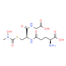 ChemSpider 2D Image | L-gamma-Glutamyl-S-[hydroxy(methyl)carbamoyl]-L-cysteinylglycine | C12H20N4O8S