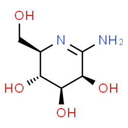 ChemSpider 2D Image | (2R,3R,4S,5R)-6-Amino-2-(hydroxymethyl)-2,3,4,5-tetrahydro-3,4,5-pyridinetriol | C6H12N2O4