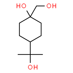 ChemSpider 2D Image | 1-(Hydroxymethyl)-4-(2-hydroxy-2-propanyl)cyclohexanol | C10H20O3
