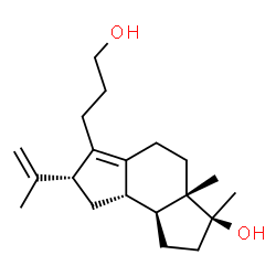 ChemSpider 2D Image | (3S,3aS,7R,8aS,8bS)-6-(3-Hydroxypropyl)-7-isopropenyl-3,3a-dimethyl-1,2,3,3a,4,5,7,8,8a,8b-decahydro-as-indacen-3-ol | C20H32O2