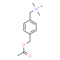 ChemSpider 2D Image | [4-(Acetoxymethyl)phenyl]-N,N,N-trimethylmethanaminium | C13H20NO2