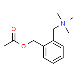 ChemSpider 2D Image | [2-(Acetoxymethyl)phenyl]-N,N,N-trimethylmethanaminium | C13H20NO2