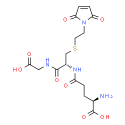 ChemSpider 2D Image | D-gamma-Glutamyl-S-[2-(2,5-dioxo-2,5-dihydro-1H-pyrrol-1-yl)ethyl]-L-cysteinylglycine | C16H22N4O8S