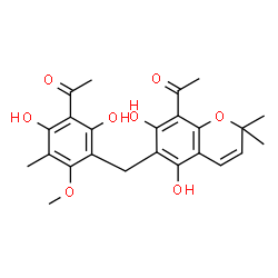 ChemSpider 2D Image | Mallotochromene | C24H26O8