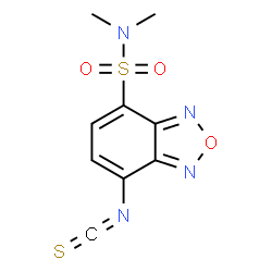 ChemSpider 2D Image | 4-Benzofurazansulfonamide, 7-isothiocyanato-N,N-dimethyl- | C9H8N4O3S2