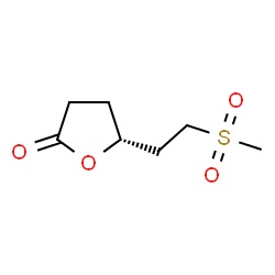 ChemSpider 2D Image | (5R)-5-[2-(Methylsulfonyl)ethyl]dihydro-2(3H)-furanone | C7H12O4S