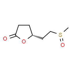 ChemSpider 2D Image | (5R)-5-[2-(Methylsulfinyl)ethyl]dihydro-2(3H)-furanone | C7H12O3S
