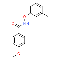 ChemSpider 2D Image | 4-Methoxy-N-(3-methylphenoxy)benzamide | C15H15NO3