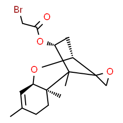 ChemSpider 2D Image | (4alpha,12xi)-12,13-Epoxytrichothec-9-en-4-yl bromoacetate | C17H23BrO4
