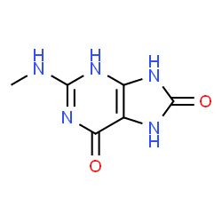 ChemSpider 2D Image | 2-(Methylamino)-7,9-dihydro-3H-purine-6,8-dione | C6H7N5O2