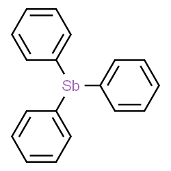 ChemSpider 2D Image | Triphenylstibine | C18H15Sb