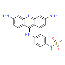 ChemSpider 2D Image | N-{4-[(3,6-Diamino-9-acridinyl)amino]phenyl}methanesulfonamide | C20H19N5O2S
