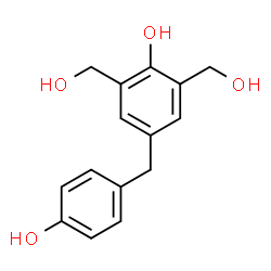 ChemSpider 2D Image | 4-(4-Hydroxybenzyl)-2,6-bis(hydroxymethyl)phenol | C15H16O4