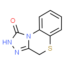 ChemSpider 2D Image | 2,4-Dihydro-1H-[1,2,4]triazolo[3,4-c][1,4]benzothiazin-1-one | C9H7N3OS
