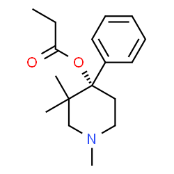 ChemSpider 2D Image | (4S)-1,3,3-Trimethyl-4-phenyl-4-piperidinyl propionate | C17H25NO2