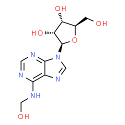 ChemSpider 2D Image | N-(Hydroxymethyl)adenosine | C11H15N5O5