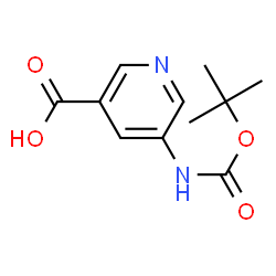 ChemSpider 2D Image | 5-(Boc-amino)nicotinic acid | C11H14N2O4