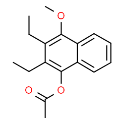 ChemSpider 2D Image | 2,3-Diethyl-4-methoxy-1-naphthyl acetate | C17H20O3