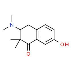 ChemSpider 2D Image | 3-(Dimethylamino)-2,2-dimethyl-7-hydroxy-1-tetralone | C14H19NO2