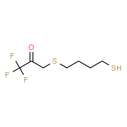 ChemSpider 2D Image | 1,1,1-Trifluoro-3-[(4-sulfanylbutyl)sulfanyl]acetone | C7H11F3OS2