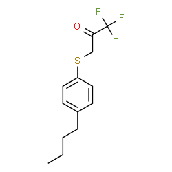ChemSpider 2D Image | 3-[(4-Butylphenyl)sulfanyl]-1,1,1-trifluoroacetone | C13H15F3OS